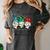 It's Fine We'Re Fine Gnome Pre-K Teacher Christmas Light For Men Women Women's Comfort Colors T-Shirt Pepper