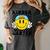 Kindergarten Teacher Hippie Smile Face Back School Women's Comfort Colors T-Shirt Pepper Kindergarten Teacher Hippie Smile Face Back School Women's Comfort Colors T-Shirt Pepper