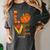 Leopard Pumpkin Love Teacher Life Thanksgiving Fall Women Women's Comfort Colors T-Shirt Pepper