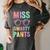 Little MISS SMARTY PANTS School Grad Teacher Last Day Women's Comfort Colors T-Shirt Pepper