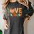 Love 5th Grade Thanksgiving Colorful Fall Leaves Teacher Women's Comfort Colors T-Shirt Pepper