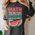 Math Only Place Where People Buy 66 Watermelons Teacher Joke Women's Comfort Colors T-Shirt Pepper