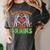 Math Teacher Love Brain Heart Skeleton Hand Zombie Halloween Women's Comfort Colors T-Shirt Pepper