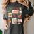 Merry And Bright Christmas Gingerbread Santa Book Teacher Women's Comfort Colors T-Shirt Pepper