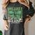 One Lucky Teacher Coquette Bow St Patricks Day Teacher Women's Comfort Colors T-Shirt Pepper