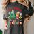 One Merry Teacher Groovy Christmas Tree Pjs Xmas Teacher Women's Comfort Colors T-Shirt Pepper One Merry Teacher Groovy Christmas Tree Pjs Xmas Teacher Women's Comfort Colors T-Shirt Pepper