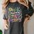 Pre-K Crayons & Curiosity Preschool Teachers Life Tie Dye Women's Comfort Colors T-Shirt Pepper