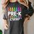 Pre-K Crew Teacher Team Squad Hello Back School Graduation Women's Comfort Colors T-Shirt Pepper Pre-K Crew Teacher Team Squad Hello Back School Graduation Women's Comfort Colors T-Shirt Pepper