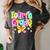 Preppy Fourth Grade Back To School 4th Grade Teacher Girls Women's Comfort Colors T-Shirt Pepper