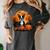Pumpkin Boston Terrier Costume On Boston Terrier Halloween Women's Comfort Colors T-Shirt Pepper