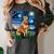 Red Heeler Starry Night Cattle Dog Colorful Art By Aja For Men Women Girls Kids Women's Comfort Colors T-Shirt Pepper