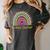 Retired Teacher Rainbow Women's Comfort Colors T-Shirt Pepper