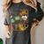 Retro Howdy Pre-K Back To School Western Teacher Women's Comfort Colors T-Shirt Pepper