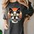 Retro Sunset Sunglasses Boston Terrier Boston Bull Bostie Women's Comfort Colors T-Shirt Pepper