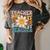 Retro Teacher Daisy Colorful Elementary School Teacher Women's Comfort Colors T-Shirt Pepper