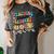 Retro Teaching Future Leaders Groovy Teacher Back To School Women's Comfort Colors T-Shirt Pepper