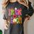 Retro Trick Or Teach Leopard Ghost Halloween Spooky Teacher Women's Comfort Colors T-Shirt Pepper