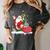 Santa Ugly Christmas Tree Lights Boston Terrier Dog Lover Women's Comfort Colors T-Shirt Pepper
