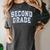 Second Grade Floral Blue Back To School 2nd Grade Teacher Women's Comfort Colors T-Shirt Pepper Second Grade Floral Blue Back To School 2nd Grade Teacher Women's Comfort Colors T-Shirt Pepper
