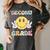 Second Grade Teachers Boys Girls Smile Face 2nd Grade Team Women's Comfort Colors T-Shirt Pepper