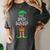 SPED Squad Elf Teacher Matching Christmas Party Pajama Women's Comfort Colors T-Shirt Pepper