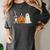 Spooky Ghost Boston Terrier Pumpkin Halloween Dog Lover Women's Comfort Colors T-Shirt Pepper