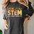 STEM Teacher Thanksgiving Grateful Educator Science Class Women's Comfort Colors T-Shirt Pepper