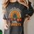 I Teach The Cutest Little Turkeys Thanksgiving Teacher Men Women Girls Kids Women's Comfort Colors T-Shirt Pepper