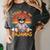 I Teach In My Pajamas Teacher Sunset Bear Retro Women's Comfort Colors T-Shirt Pepper