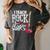 I Teach Rock Stars Music Teacher Guitar Player Women's Comfort Colors T-Shirt Pepper