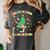 Teacher Christmas Shirts Pajama Matching Rockin' Around The Classroom -Adult Short Sleeve Small Modern Festive Christmas Teacher Xmas Vibes T-Shirt Women's Comfort Colors T-Shirt Pepper