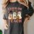 Teacher Halloween Trick Or Teach Cute Ghost Coffee Pumpkins Women's Comfort Colors T-Shirt Pepper