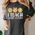 Teacher I Teach Smart Cookies For Men Women Kids Women's Comfort Colors T-Shirt Pepper