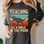 Teaching Is a Walk In Park Dinosaur Teacher Women's Comfort Colors T-Shirt Pepper
