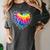 Teaching Is a Work Of Heart Tie Dye Hippie For Teacher For Men Women Girls Kids Women's Comfort Colors T-Shirt Pepper