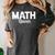 TeeArt Math Mathematics Queen Math Teacher Women's Comfort Colors T-Shirt Pepper