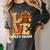 Thanksgiving Love First Grade Teacher Turkey Autumn Fall For Men Women Girls Kids Women's Comfort Colors T-Shirt Pepper