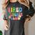 Tired Teachers Club Groovy Teachers Back To School Women's Comfort Colors T-Shirt Pepper