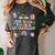 The Tired Teachers Department Retro Groovy Back To School Women's Comfort Colors T-Shirt Pepper The Tired Teachers Department Retro Groovy Back To School Women's Comfort Colors T-Shirt Pepper