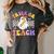Trick Or Teach Groovy Halloween Teachers Women's Comfort Colors T-Shirt Pepper