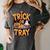 Trick Or Tray Halloween Cafeteria Teacher School Women's Comfort Colors T-Shirt Pepper
