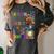 Turkey Thanksgiving Art Teacher Costume Tee For Artists Women's Comfort Colors T-Shirt Pepper