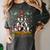 Ugly Sweater Christmas Tree Boston Terrier Dog Xmas Pajama Women's Comfort Colors T-Shirt Pepper