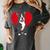Valentine's Day Boston Terrier Lover Women's Comfort Colors T-Shirt Pepper