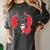 Valentine's Day Boston Terrier Women's Comfort Colors T-Shirt Pepper
