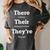 Vocabulary Police Their There They'Re English Teacher Women's Comfort Colors T-Shirt Pepper