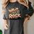 Wait I See A Rock Geology Teacher Women's Comfort Colors T-Shirt Pepper