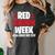 We Wear Red For Red Ribbon Week Awareness Mothers Teachers Women's Comfort Colors T-Shirt Pepper We Wear Red For Red Ribbon Week Awareness Mothers Teachers Women's Comfort Colors T-Shirt Pepper