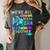 We'Re All Different But We Swim Together Elementary Teacher Women's Comfort Colors T-Shirt Pepper