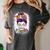 Witchy Teacher Halloween Messy Bun Teacher Bleached Women's Comfort Colors T-Shirt Pepper